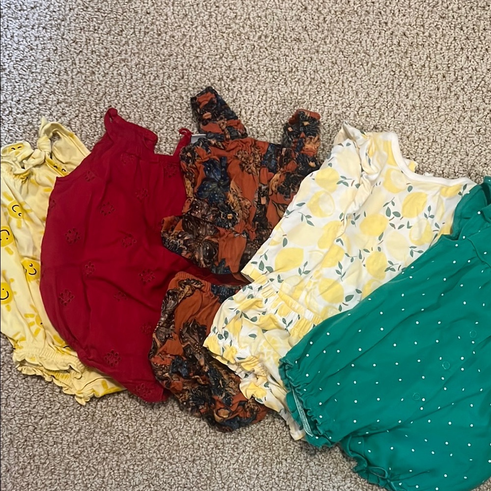 Pack of 5 Baby Girl Summer Outfits
